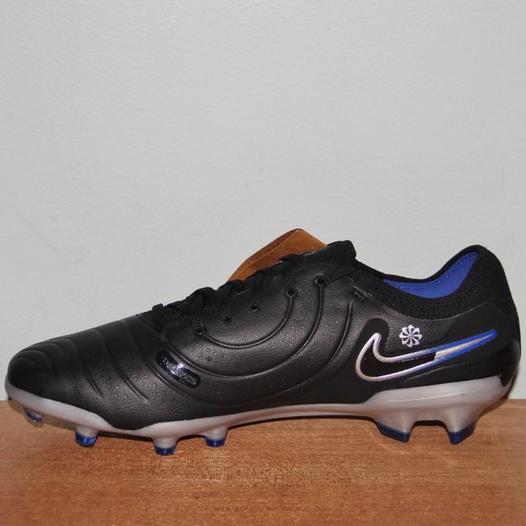 Nike Tiempo Legend 10 Pro FG Soccer Cleats Mens 9 Black Royal Blue
